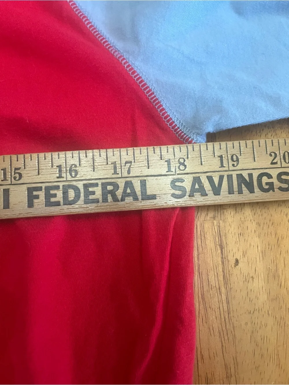 The North Face Red & Gray Raglan Logo Long Sleeve Tee